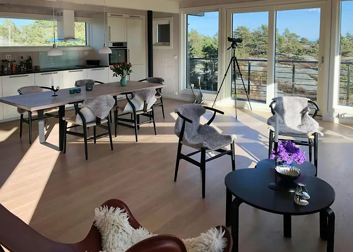 Tatil Evi Modern With Sea Views In Portor Stabbestad